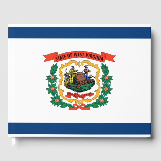 Libro De Visitas Bandera del Estado de Virginia Occidental (Anverso)