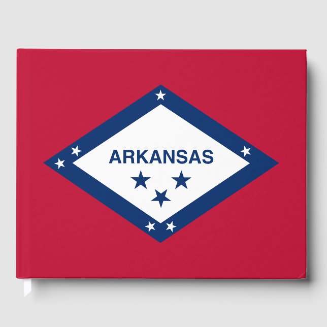 Libro De Visitas Bandera Estatal de Arkansas (Anverso)
