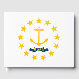 Libro De Visitas Bandera estatal de la isla de Rhode