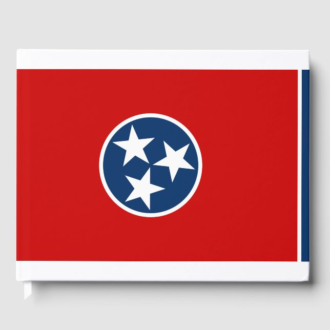 Libro De Visitas Bandera estatal de Tennessee (Anverso)