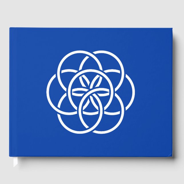 Libro De Visitas Bandera internacional del planeta Tierra (Anverso)