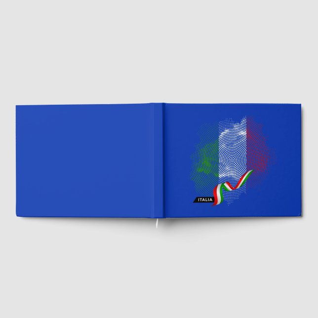 Libro De Visitas bandera italiana (Lleno)