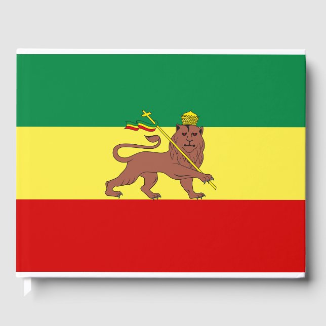 Libro De Visitas Bandera rastafari (Rastafarianismo) (Rasta) (Anverso)