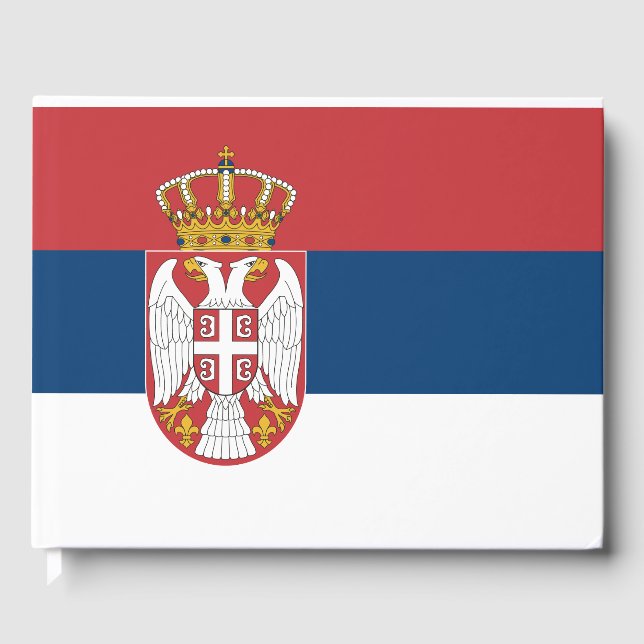 Libro De Visitas Bandera serbia (Anverso)