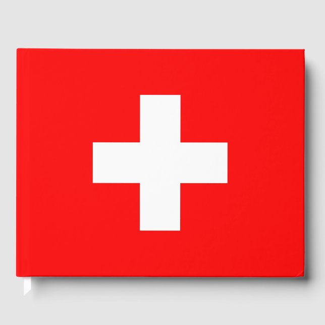 Libro De Visitas Bandera suiza (Suiza) (Anverso)