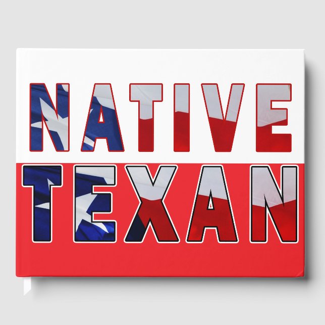 Libro De Visitas Bandera texana nativa (Anverso)