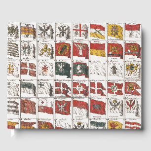 Libro De Visitas Banderas Náuticas Antiguas del Mundo Póster