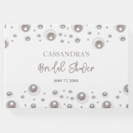 Libro De Visitas Baño nupcial Perla Blanca Mínima