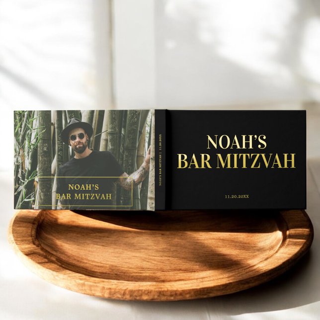 Libro De Visitas Bar elegante fotográfico Mitzvah (Subido por el creador)