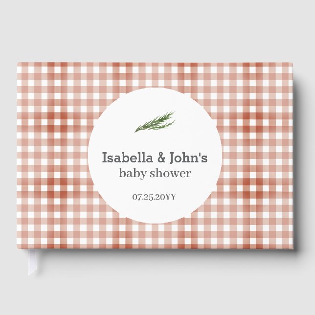 Libro De Visitas Barbecue Couples Baby Shower (Anverso)