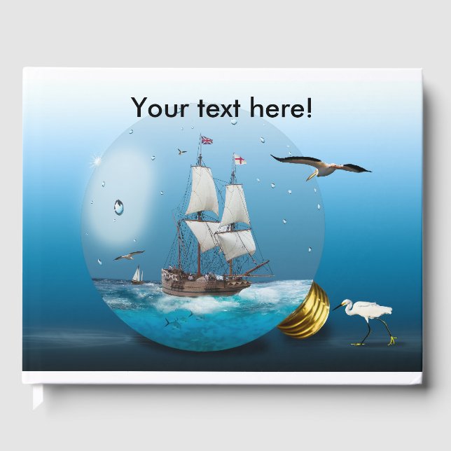 Libro De Visitas Barco en una bombilla (Anverso)