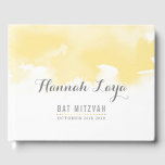 Libro De Visitas BAT MITZVAH bonito moderno color amarillo<br><div class="desc">por kat massard >> https://linktr.ee/simplysweetpaperie <<</div>