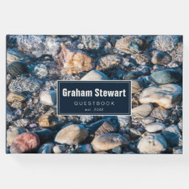 Libro De Visitas Beach Stones Rock Lovers Hospitality Guest Book