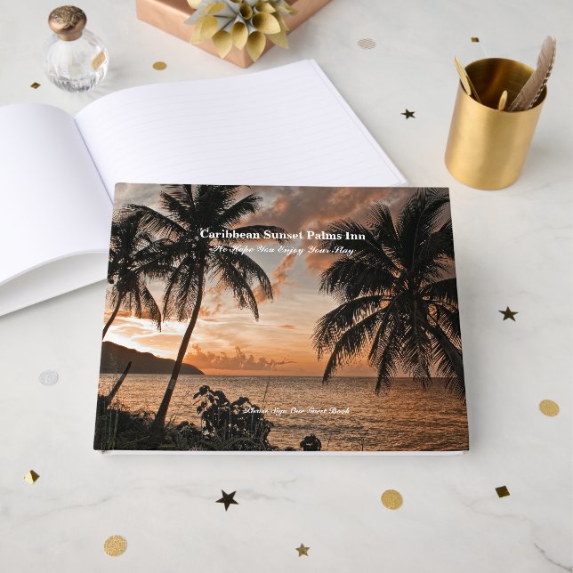 Libro De Visitas Beach Vacation House Hotel Inn Rental (Anverso Abierto)