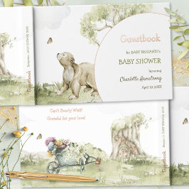 Libro De Visitas Bearly Wait Woodland Baby Shower