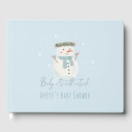 Libro De Visitas Bebé de muñecas de nieve está frío fuera de Baby S