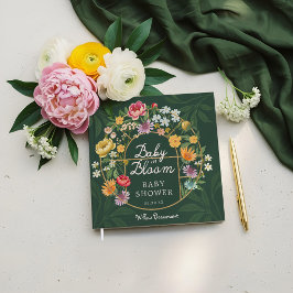 Libro De Visitas Bebé en Bloom Floral Garden Greenhouse Baby Shower