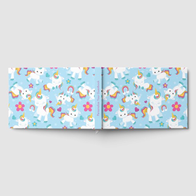 Libro De Visitas Bebé Unicornio (Lleno)