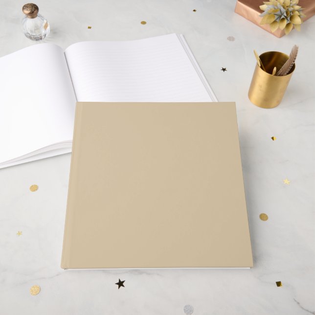 Libro De Visitas Beige Champán (Anverso Abierto)