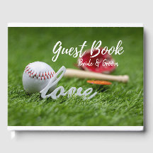 Béisbol con la palabra LOVE con guante y boda de m