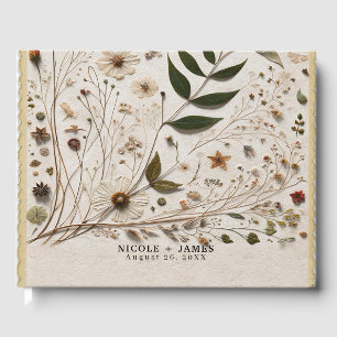 Libro De Visitas Belleza de la Naturaleza Florales Botánicos y Hoja