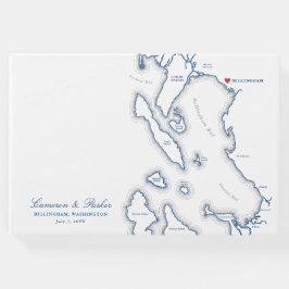 Libro De Visitas Bellingham Washington Map Elegant Navy Boda