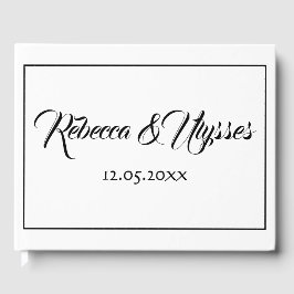 Libro De Visitas Bello negro y blanco