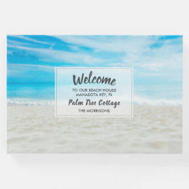 Libro De Visitas Bienvenido a la casa de vacaciones en la playa Cas
