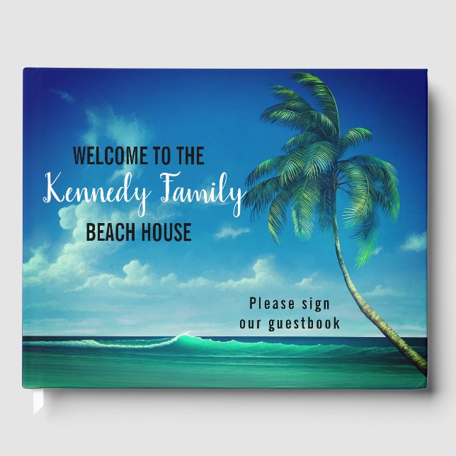 Libro De Visitas Bienvenidos a Blue Coastal Family Beach House (Anverso)