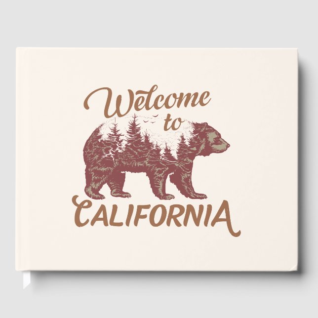 Libro De Visitas Bienvenidos a California Bear (Anverso)