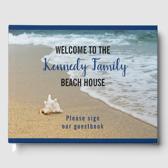 Libro De Visitas Bienvenidos al Coastal Seaside Family Beach House  (Anverso)