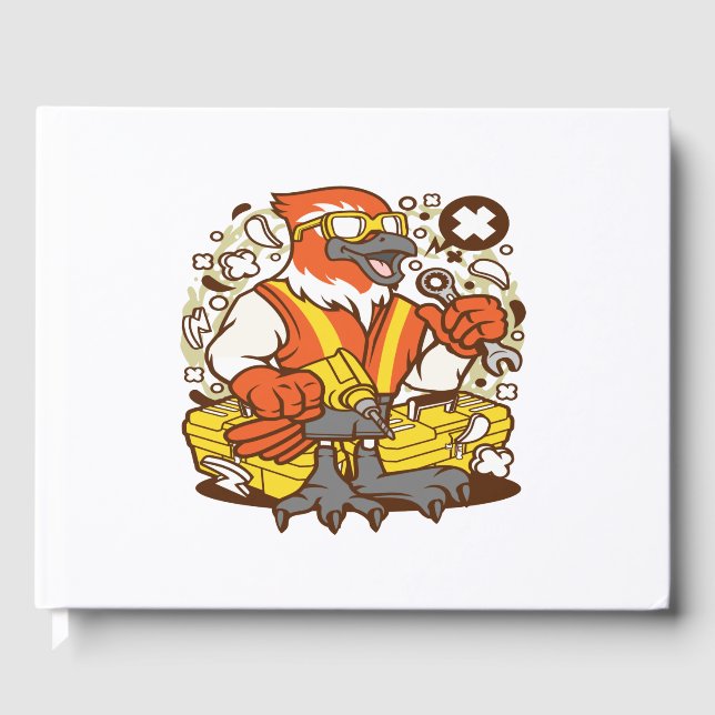 Libro De Visitas Bird Mechanic Worker (Anverso)