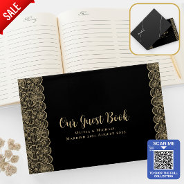 Libro De Visitas Black Gold Lace