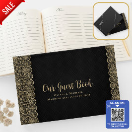 Libro De Visitas Black Gold Lace