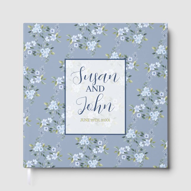 Libro De Visitas Black & White Modern Wedding Invitation (Anverso)