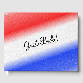 Libro De Visitas Blanco rojo y azul