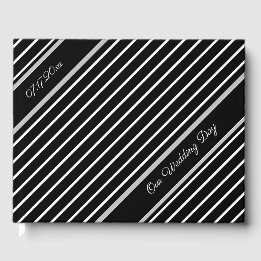 Libro De Visitas Blanco y negro con clase