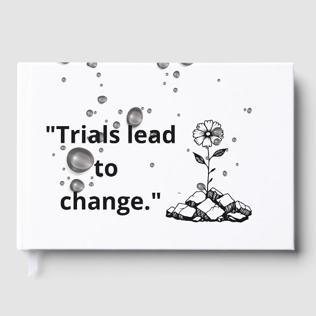 Libro De Visitas Bloom Through Trials – Strength from the Cracks (Anverso)