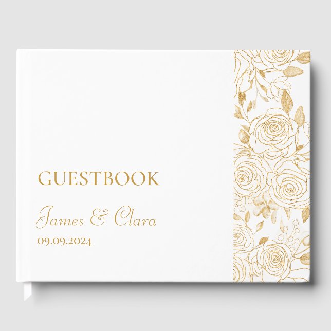Libro De Visitas Blooms GILDED (Anverso)