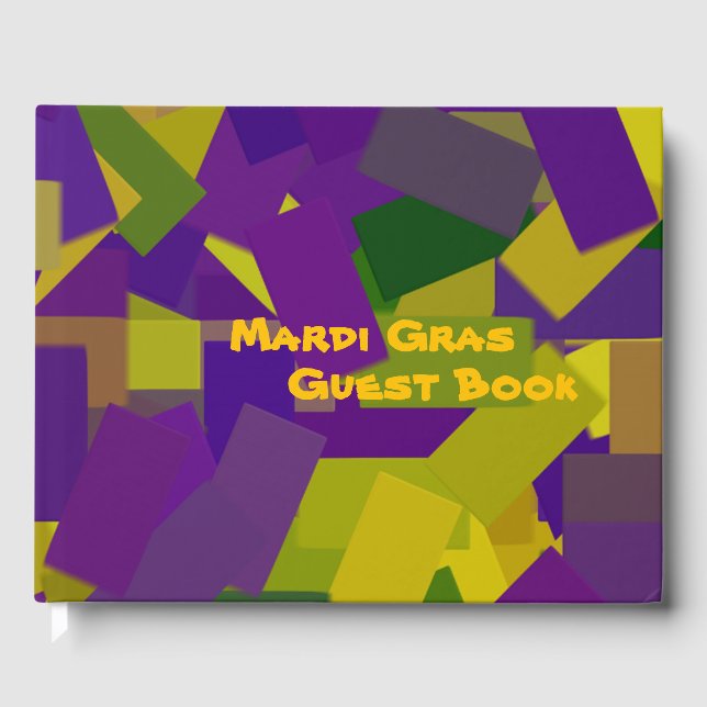 Libro De Visitas Bloques de Mardi Gras (Anverso)