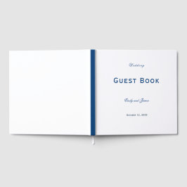 Libro De Visitas Blue and White Wedding