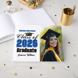 Libro De Visitas Blue Class of 2026 Graduation Photo