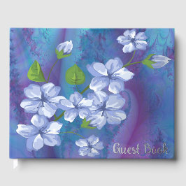 Libro De Visitas Blue Flowers