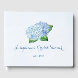 Libro De Visitas Blue Hydrangea Bridal Shower