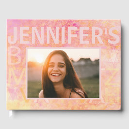 Libro De Visitas BM Bat o Bar Mitzvah Fiesta simplemente sutil