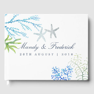 Libro De Visitas Boda acuática de algas marinas
