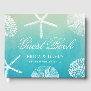 Libro De Visitas Boda acuática Seashells Beach