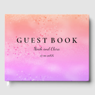 Libro De Visitas Boda arcoiris Amor colorido a la moda