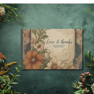 Libro De Visitas Boda Art Nouveau de Buganvilla Vintage