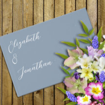 Boda azul turbio y minimalista